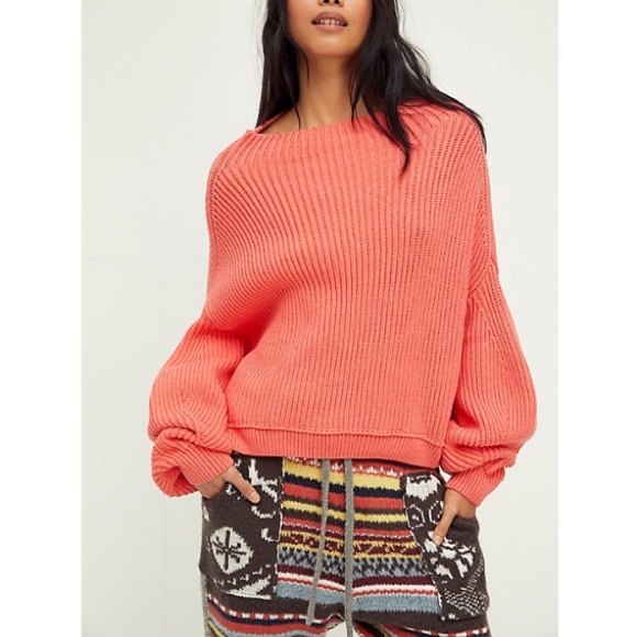 New Free People Emmy Mock Neck Sweater - Picture 1 of 8